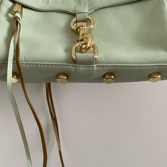 Rebecca Minkoff Mini Mac Crossbody Bag In Aloe - Picture 6 of 12
